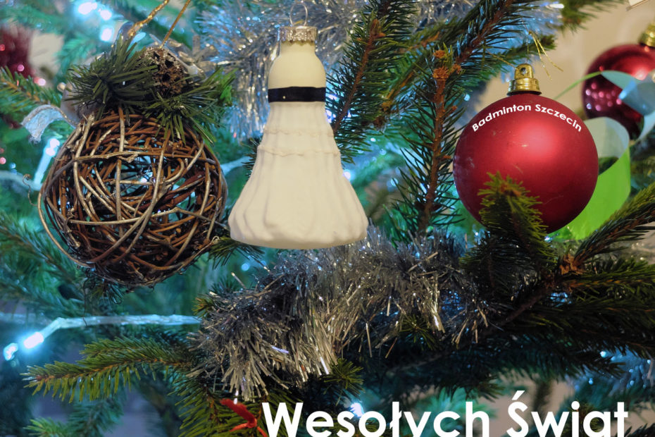 Wesołych Świąt życzy Gustaw Dudka. Badminton Szczecin